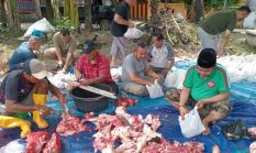 Momen Idul Adha, Warga Perumahan Opi PNS Jakabaring Tahun Ini Sembelih 3 Ekor Sapi