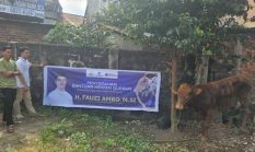 MW KAHMI Sumsel Sembelih Hewan Kurban Dari Fauzi Amro, Daging Dibagikan ke Masyarakat Sekitar